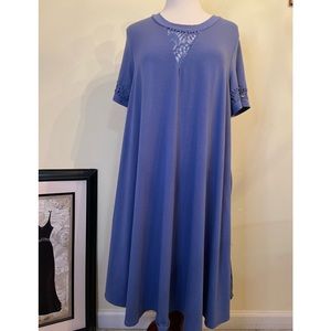 Torrid Dress Size 1 Short Sleeves Lace Fit &Flare Spandex